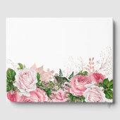 ピンクエレガントフローラ写真記念記念 ゲストブック (裏面)