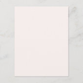 ピンクエレガントフローラ庭園の結婚式 エンクロージャーカード (裏面)