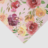 ピンクエレガントフローラ水彩牡丹の花 薄葉紙 (詳細)