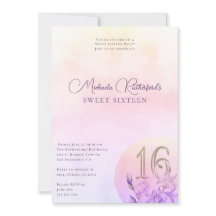 ピンクエレガントフローラ水色Sweet sixteenパーティー