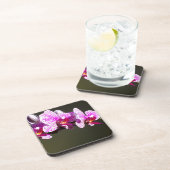 ピンクエレガントフローラ熱帯性ピンク色のラン コースター (右側)