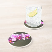 ピンクエレガントフローラ熱帯性ピンク色のラン コースター (側面)