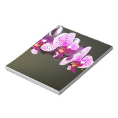 ピンクエレガントフローラ熱帯性ピンク色のラン ノートパッド (回転)