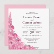 ピンクエレガントフローラ結婚ズ