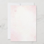 ピンクエレガントフローラ結婚式招待状 招待状 (裏面)