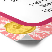 ピンクエレガントフローラ美しいサロンメニューのポスター ポスター (角)