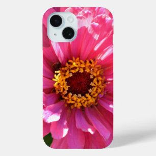 ピンクエレガントフローラ花ピンク《植物》百日草 iPhone 15ケース
