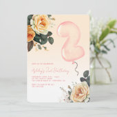 ピンクエレガントフローラ2歳 招待状 (スタンド正面)