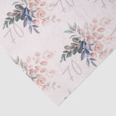 ピンクエレガントフローラ70誕生日カスタム 薄葉紙 (詳細)