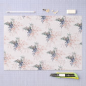 ピンクエレガントフローラ70誕生日カスタム 薄葉紙 (クラフト)