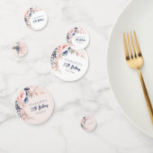 ピンクエレガントフローラ70thバースデーパーティーカスタム コンフェッティ (グループ)