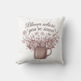 ピンクエレガントフローラ クッション