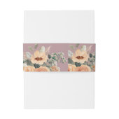 ピンクエレガントフローラ 招待状ベリーバンド (裏面例)