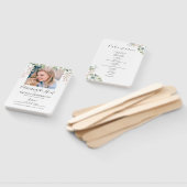 ピンクエレガントフローラ |葬式プログラムセット・オブ・ファン ハンドファン (組立なし)