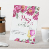 ピンクエレガントブライダルシャワー売春あっせん業者ユプロセッコバー 台座サイン (インサイチュ)