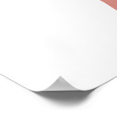 ピンクエレガントブライダルシャワー歓迎ポスター ポスター (角)