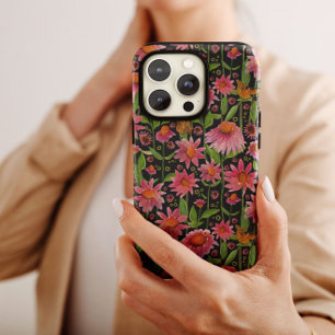 ピンクエレガントブラックコンフォローチョウ Case-Mate iPhone 14ケース