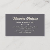 ピンクエレガントブラック金ゴールドグリッターアゲートガーリート 名刺 (裏面)