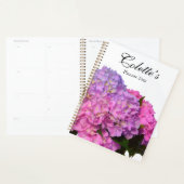 ピンクエレガントブルーアジサイのピンクの紫 プランナー手帳 (ディスプレー)