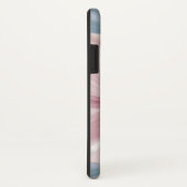 ピンクエレガントブルーシルバーフローラグリッターモノグラム Case-Mate iPhoneケース (裏面/右)