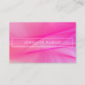 ピンクエレガントブルーパープルエレガントトレンディー 名刺 (正面)