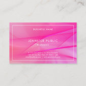 ピンクエレガントブルーパープルエレガントトレンディー 名刺 (裏面)