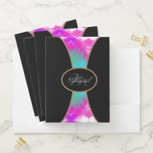 ピンクエレガントブルー白ジオメトリックパーソナライズされたス