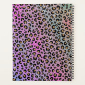 ピンクエレガントブルー金ゴールドグリッターブラックレオパード印刷 プランナー手帳 (裏面)