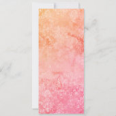 ピンクエレガントブーケフローラ結婚式招待状 招待状 (裏面)