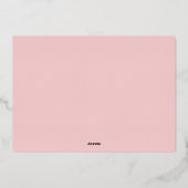 ピンクエレガントプニーズマザーズデイブランチ 箔招待状 (裏面)
