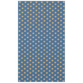 ピンクエレガントプルメリアの花がアワード・ブルー テーブルクロス (正面)