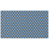 ピンクエレガントプルメリアの花がアワード・ブルー テーブルクロス (正面(横))