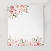 ピンクエレガントベビーイン開花ガールベビーシャワー プレイスカード (外部開封)