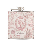 ピンクエレガントベージュエクエストリアンフローラトイル名 フラスク (正面)