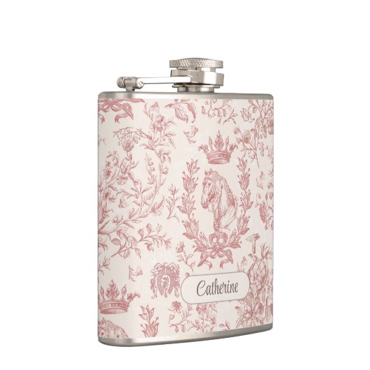 ピンクエレガントベージュエクエストリアンフローラトイル名 フラスク (右)