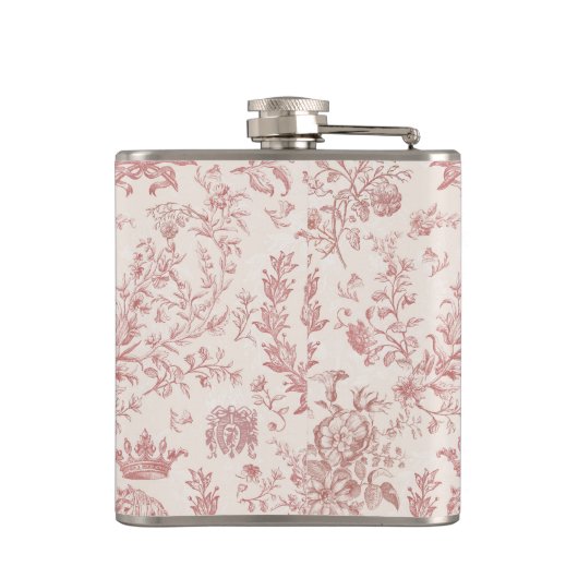 ピンクエレガントベージュエクエストリアンフローラトイル名 フラスク (裏面)