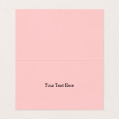 ピンクエレガントペイズリーデザイン涙滴デイジー 名刺 (内部フラット)