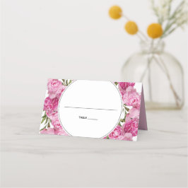 ピンクエレガントペオ結婚ニー座席表 プレイスカード