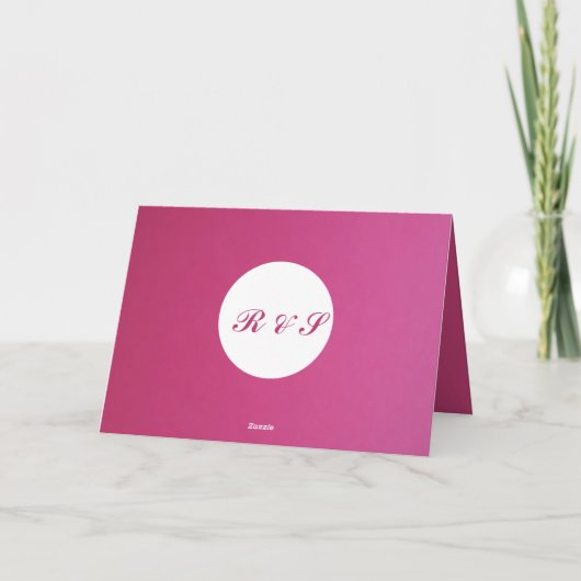 ピンクエレガントホワイトペイズリーインディアンヒンドゥー結婚ズTh サンキューカード (裏面)