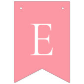 ピンクエレガントホワイトメリークリスマス バンティングフラッグ (第2の旗)