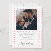 ピンクエレガントホワイト抽象芸術フォトハッピー休日 (裏面)