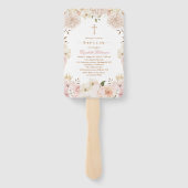 ピンクエレガントボホフローラバプテスムセット ハンドファン (裏面)