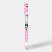 ピンクエレガントマゼンタウォーター色ワイルドバラ水玉模様 Case-Mate iPhoneケース (裏面 / 左)