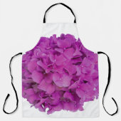 ピンクエレガントマゼンタフローラアジサイバラ エプロン (正面)