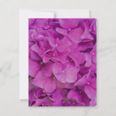 ピンクエレガントマゼンタフローラアジサイバラ サンキューカード (裏面)