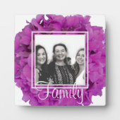 ピンクエレガントマゼンタフローラアジサイバラ フォトプラーク (正面)