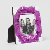 ピンクエレガントマゼンタフローラアジサイバラ フォトプラーク (正面)