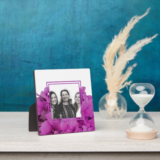 ピンクエレガントマゼンタフローラアジサイバラ フォトプラーク (インサイチュ)