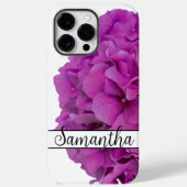 ピンクエレガントマゼンタフローラアジサイバラ Case-Mate iPhoneケース (裏面)