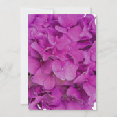 ピンクエレガントマゼンタフローラブライダルシャワー 招待状 (裏面)